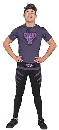 Dodgeball Purple Cobras Adult Halloween Costume Set (Adult XX-Large)