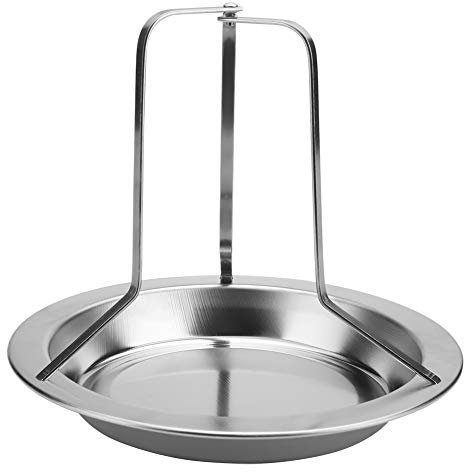 Spiedo per pollo antiaderente Rack per arrosto di pollo In acciaio inox Supporto per pollo verticale antiaderente Supporto per pollo per barbecue con gocciolatoio per forno o grill