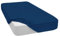Mixibaby Spannbettlaken Jersey Spannbetttuch 100% Baumwolle Bettlaken Spannbettuch Laken 28 Farben, Größe:160 x 200 cm, Farbe:Dunkelblau