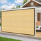 Beige Schattennetz mit Ösen, 3x6m Schattiernetz Schattierungsnetz Garten beschattung für terrassenüberdachung, Sonnenschutz für freilaufgehege nager
