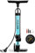 Hycline Bike Floor Pump with Gauge - 160 PSI High Pressure Bicycle Pumps - Durable Air Pump Fits Presta & Schrader Valve - Inflator for Road MTB Tire, Ball, Balloon, Inflatables - Blue