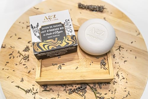 Jabón de Afeitado ANITA & ZAHA con Leche de Burra Bio-100g/3,53oz