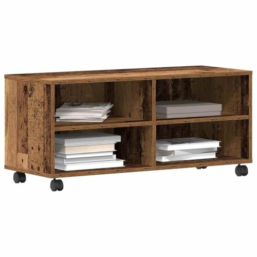 vidaXL TV Cabinet Brown 90 x 35 x 35 cm Engineered wood, Elegant Storage Unit, Modern Rectangular Media Console, Durable Living Room Stand, Functional Home Entertainment Center