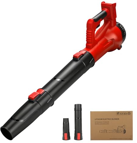 Cordless Leaf Blower for Milwaukee 18V Battery, Electric Powerful Leaf Blowers Brushless Motor, 18,000 r/min for Cleaning Patio, Yard, Sidewalk, Garden (Bare Tool, Without Battery)