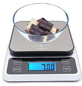 Ukaci Balance Cuisine Electronique 10kg /22lb, Balance numérique avec LCD, Balance de cuisine alimentaire, Balance de cuisine digitale compacte, Petit Electroménager balance pour cuisine,