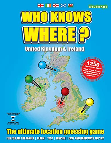 WHO KNOWS WHERE UK & IRELAND Top Map Family Board Game of British Isles | Top Geography Trivia Map Board Game Quiz