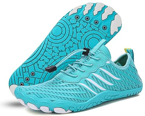 Orgonite Unisex Barfußschuhe für Damen und Herren, Schnell Trocknend Traillaufschuhe, Atmungsaktiv Fitnessschuhe Weich Leicht Badeschuhe mit rutschfest Sohle & Breiter Zehenbox
