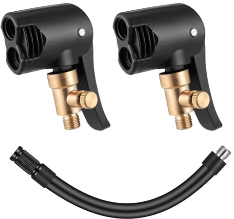 JIZZU 2 Pièce Adaptateur de Valve Pneu Voiture, Mandrins à Air Comprimé Avec Adaptateur, Adaptateur Schrader Presta, Embout Gonfleur,pour Les Pneus de Voiture, VéLos, Pneus de Moto à La Gonflage