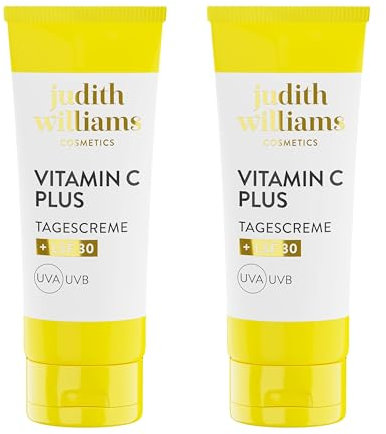 Judith Williams Cosmetics Vitamin C+ Tagescreme-Set mit LSF 30 2tlg, Gesichtspflege und Sonnenschutz Anti-Falten & Pigmentflecken schützt vor UVA- & UVB- Strahlung, 70 ml