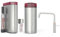 Quooker mit Reservoire COMBI und CUBE kochend Wasserhahn (Fusion Square, Voll-Edelstahl)