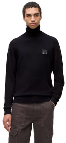 KARL LAGERFELD JEANS Homme Regular Roll-Neck Sweater Noir M