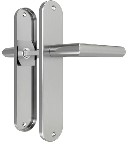 DIYGEEK Guarnitura per maniglia della porta, placca lunga, maniglia con accessori di montaggio