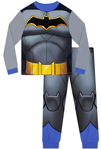 DC Comics Batman Pjs, Superhero Boys Pyjamas, Batman Kids Pyjamas, Long Sleeve Boys' Pyjama Sets 4-5 Years