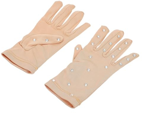 HOMSFOU Patins Artistiques Antidérapants Thermiques Strass pour Filles, Respirants et Confortables, Adaptés au Patinage sur Glace