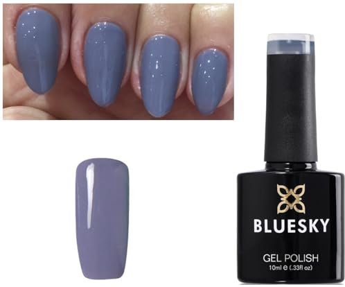 Bluesky Nail Gel Polish Blue Grey Color QXG122 UV LED Soak Off 10ml