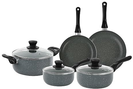Velker - batteria da cucina a induzione 8 pezzi - kit pentole a induzione con rivestimento antiaderente adatto a tutti i piani cottura. Set pentole cucina