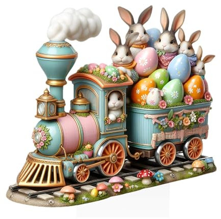 Decorazione Da Tavolo Con Uova Di Coniglio Pasquale, Segno Da Tavolo Del Coniglietto Pasquale, Ornamento Da Tavolo Coniglietto In Acrilico, Centrotavola Con Uova Di Coniglio Di Primavera Per La Casa