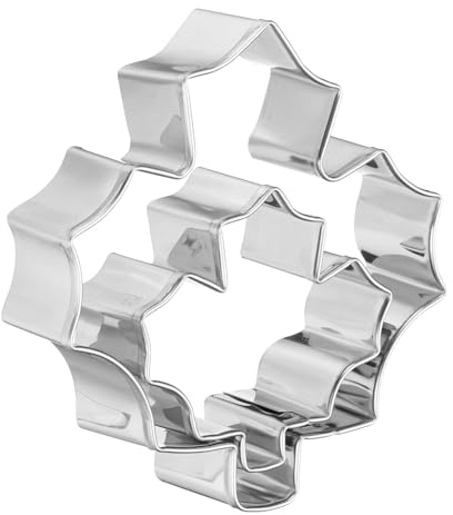 sourcing map Maple Leaf Cookie Cutter Set Assorted Sizes Stainless Steel Polish Rose Flower Petal Cookie Cutters Molding for Pastry Fondant Cake Cookie
