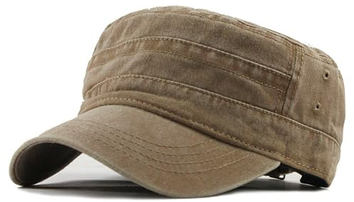 ZXTGBQ Casquette de Baseball Casquette Militaire Unisexe Vintage Chapeau, Cadeau Classique pour Les Parents (Kaki)