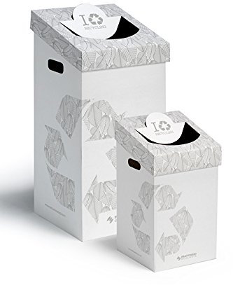 CART-ONE 70 litri: contenitore in cartone per la raccolta differenziata (5 pezzi, marrone)