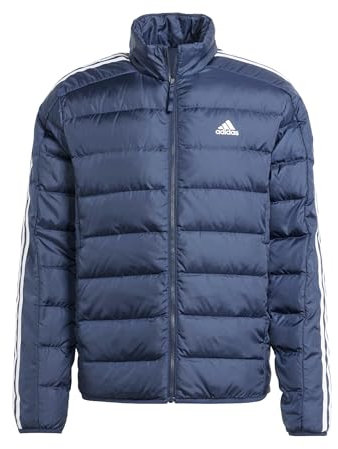 adidas Herren Essentials 3-Stripes Light Down Jacket, Legend Ink, M