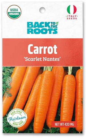 Back to The Roots 100% Organic Seed Packet - Carrot 'Scarlet Nantes' 420mg