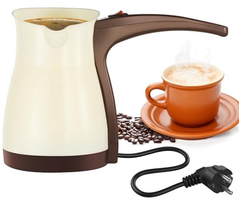 Cafetière Turque 500 ml, Turkish Coffee Pot, Cafetière turque, Machine à Café Turque en Acier Inoxydable pour Maison, Bureau et Voyages