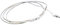 Brightium Cable plano de 2 m color blanco con conexión a clavija; ideal para conectar dispositivos eléctricos y cargar aparatos electrónicos.