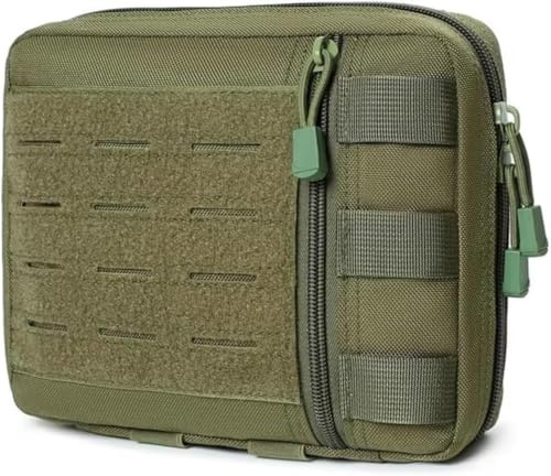 Gexgune Tactical Molle daglig användning medicinsk påse midjeväska akut EMT verktyg väska första hjälpen kit påse för jakt camping vandring (grön)