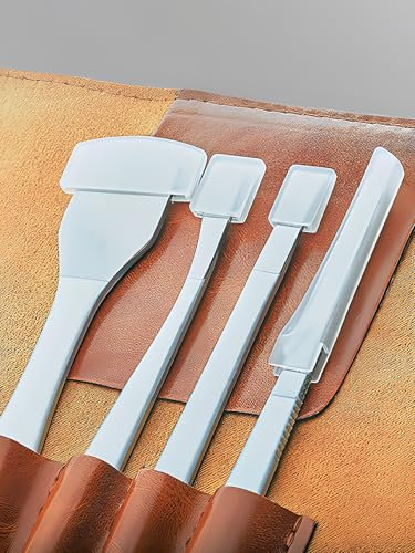 4 Teiliges Pediküre Messer Set Professionelle Eingewachsene Zehennägel Pediküre Set Fußpflege mit Scharfer Klinge Hornhautentfernung