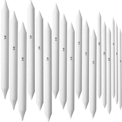 Tyqour Papierwischer Set 18 Stück Radierstift Papier Malerei Radiergummi Stift Kunst Skizze Zeichnung Radiergummi Stift Papierwischer zum Zeichnen für Abwischen,Korrigieren,Kunst,Zeichnen,Basteln