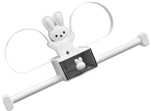 GLEAVI Estante Para Guardar Horquillas y Flores De Pared Diseño De Conejo Soporte Para Diademas Estante De Almacenamiento Para Pared Blanco