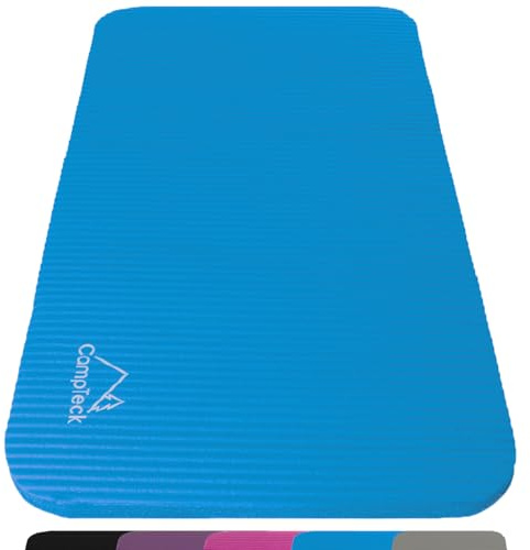 CampTeck Non-Slip Yoga Knee Pad Soft Foam Yoga Knee Mat for Fitness, Exercise, Workout, Gym, Pilates etc. (Blue)