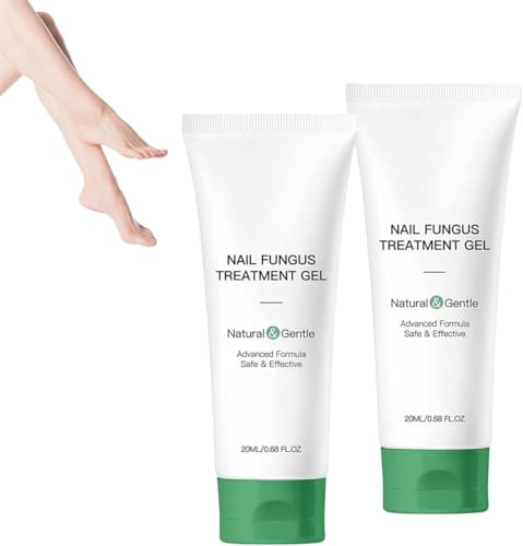Nutritional Enhancement Nail Fungus Treatment Gel, Antifungal Nail Repair Cream & Growth Serum, Conceals Yellow, Brittle and Damaged Nails