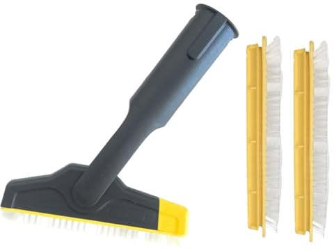 FACAIIO Spazzola per malta grande per Karcher per SC 1 per Multi & Up, per SC 2/3/4/5, per Easyfix e pulitori a vapore Deluxe, setole sostituibili, giunto flessibile, set da 3 pezzi