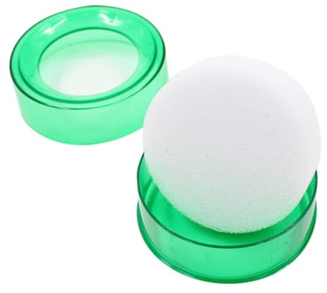PACKOVE Finger Wetting Tool for Counting Money with Sponge Finger Moistener, Green Desktop Finance Cash Counting Wetting Device for Office Use