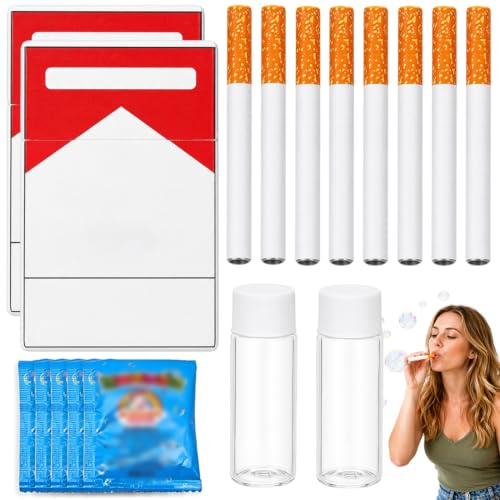 YKTOZU Cigarette Bulle De Savon,Machine a Bulle, Cigarette Bulle,Bubble Cigarette Cadeauanti-Stress Original Pour Fetes, Anniversaireset Festivals, Pour Adultes Et Enfants,Halloween, Noël