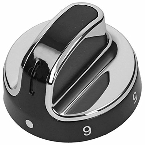 Spares2go Hob Control Switch Knob for Stoves Fits New World Oven Cooker 444442687 (Black/Silver)
