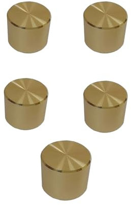 5x Universal Dimmer Light Switch Replacement Knob Luxurious Polished Brass Gold