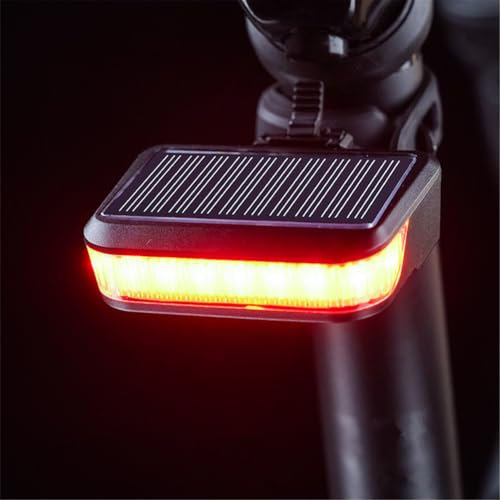 Luci Posteriori Bici Solare, WASAGA Fanale Posteriore della Bicicletta Rosso e Bianco con 7 Modalità di Illuminazione per la Guida Notturna