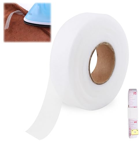 64M x 3CM Ruban Adhésif pour Ourlets Sans Couture, Bande Thermocollante Vetement, Ourlet Thermocollant Pantalon,Ruban Thermocollant pour Ourlet Rideaux, Thermocollante pour Vêtements et Rideaux