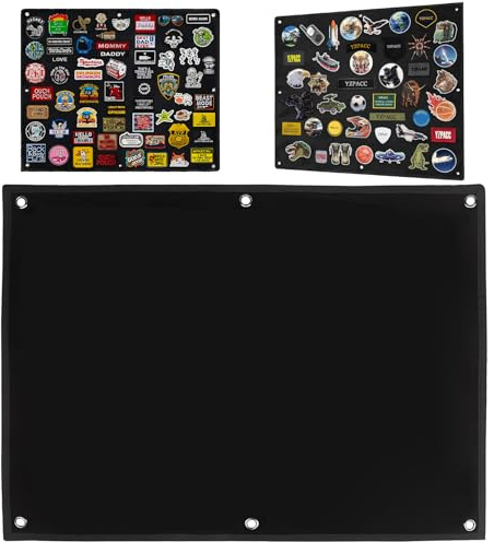 Pannello Raccolta Patch Militari Tattici 60 X 45 Cm Pannello di Visualizzazione per Patch Espositiva per Toppe Con Occhielli per Badge Francobolli Toppe e Adesivi