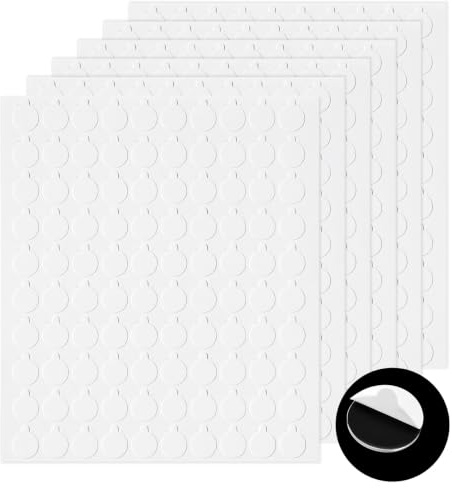 Muexoee 600 PCS White Removable Balloon Glue Dots, Extra Strong Double Sided Sticky Spots for Birthday Wedding Christmas Decor & DIY Scrapbooking Crafts
