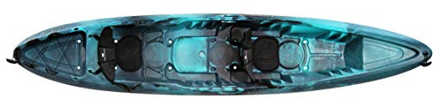 Perception - Rambler 13.5 Recreational Kayak - Sit on Top Tandem Kayak - Storage with Tie Downs - 13.6 ft - Dapper