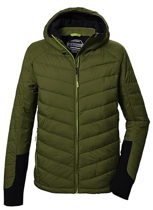 killtec Herren Skijacke/Funktionsjacke in Daunenoptik mit Kapuze und Schneefang KOW 13 MN QLTD JCKT, moos, XXL, 41921-000
