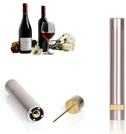 Sacacorchos Aire Presión Profesional Acero Inoxidable Abrebotellas Premium Regalo Hombre Original Accesorio Vino Tinto Fácil Uso Sin Esfuerzo Elegante Abridor Botellas Regalos Creativos