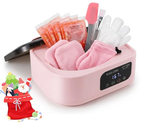 BAOSHISHAN Hand Wax Paraffin Machine, 3500ML Paraffin Wax Warmer with Auto-Timer & 113℉-167℉ Display Temperature Control, Paraffin Wax Machine for Hands for Skin Moisturizing Home Spa Beauty (5 Pack)