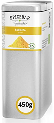 Spicebar Kurkuma Pulver gemahlen - 450 Gramm in Aromadose - Curcuma Gewürz in Premium Bio Qualität