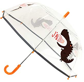 SMATI Transparent klockparaply för barn – fluorescerande kant