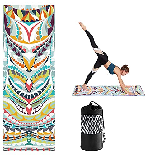 BOENTA Yoga Handtuch rutschfest Yogatuch Handtuch für Yoga Mat Fitness Mat Handtuch Matte Handtuch für die Übung Yoga Handtücher Mat Handtuch 1,183